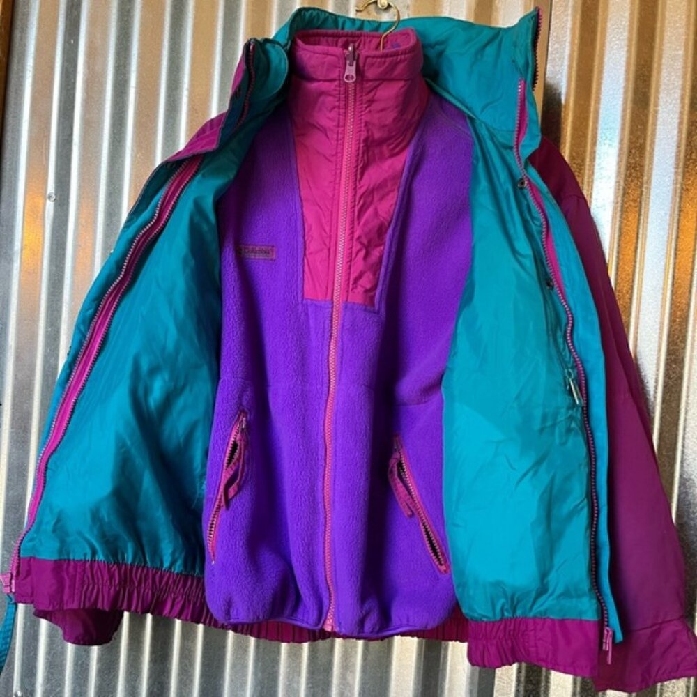 Vintage Columbia Bugaboo 2 in 1 Fleece and Coat